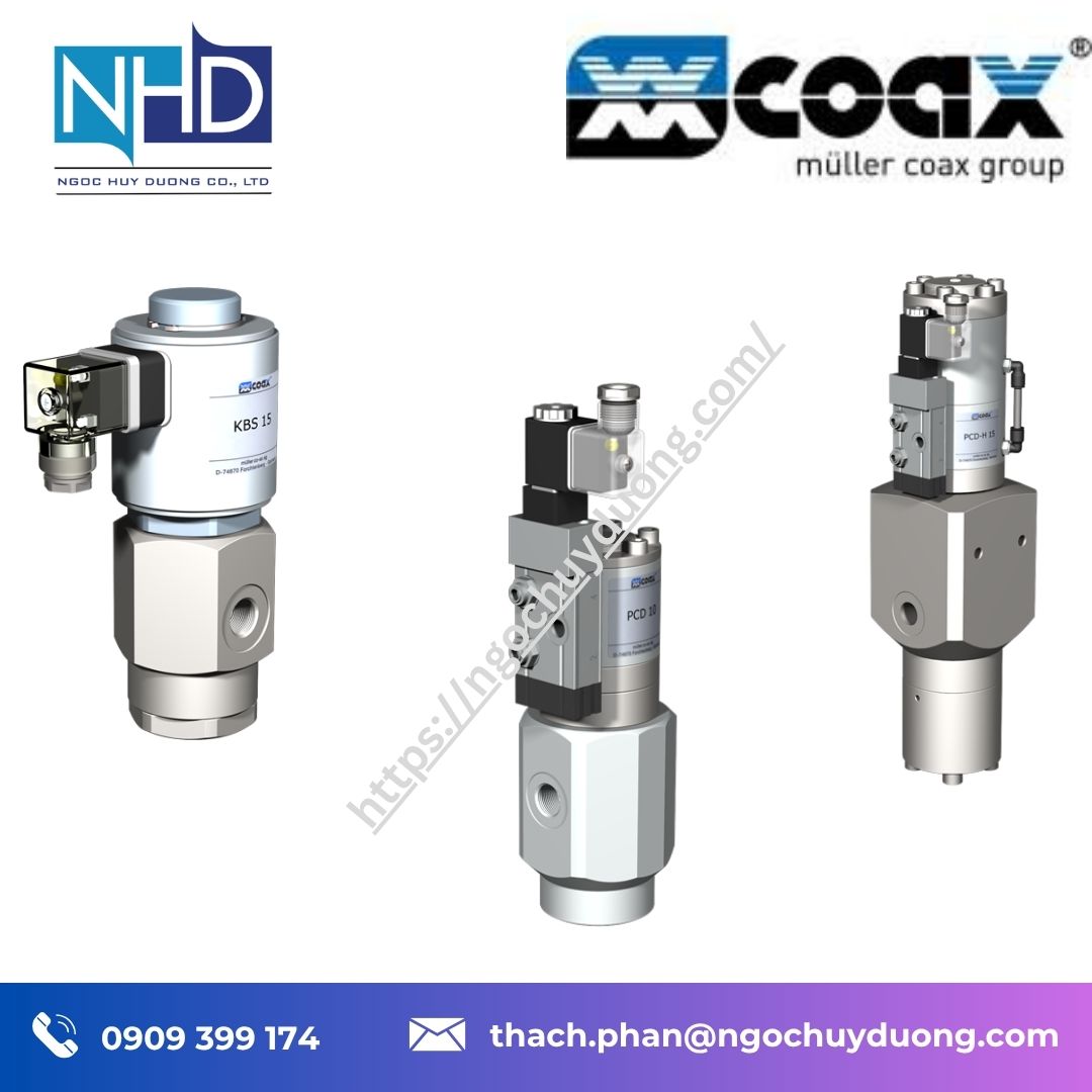 Tổng kho hàng sẵn Van áp suất cao co-ax PCD-H 15 DR – Chính hãng, báo giá nhanh